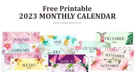 Free Cute Calendar 2023 - PELAJARAN