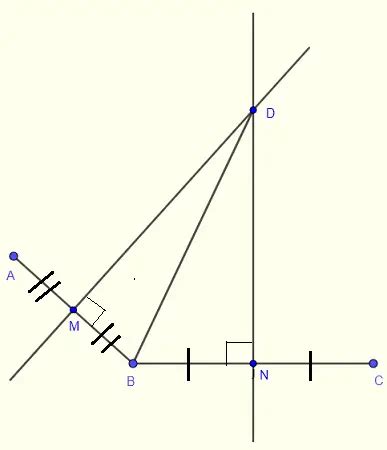 Perpendicular Bisector Problems with Solutions