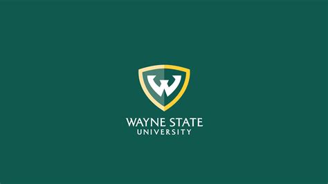 Download Wayne State University Emblem in Green Wallpaper | Wallpapers.com