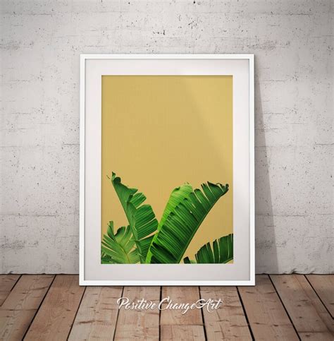 Banana Leaf Banana Leaf Print Banana Leaf Printable Banana - Etsy