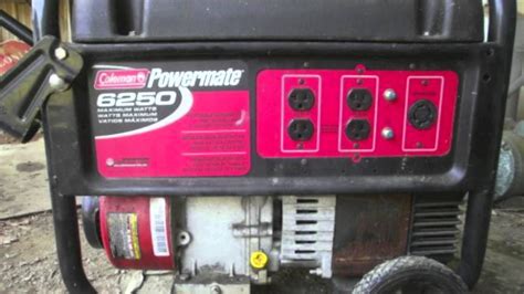 Coleman Powermate 6250 Generator Parts Manual