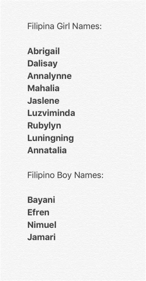 Filipino/ Filipina Names | Last names for characters, Best character ...