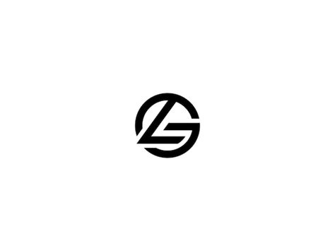 Premium Vector | Gl logo design