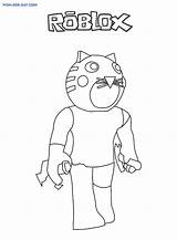 Roblox Mousy Piggy Coloring Pages sketch template
