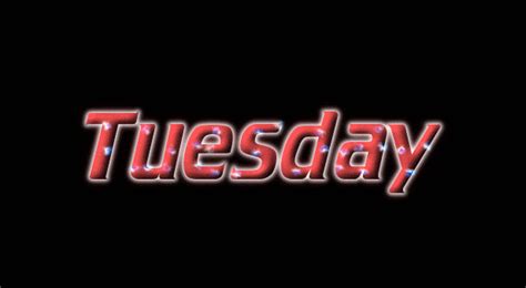 Tuesday Logo | Free Name Design Tool from Flaming Text