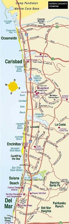 solana beach map | Solana beach, San diego map, California travel