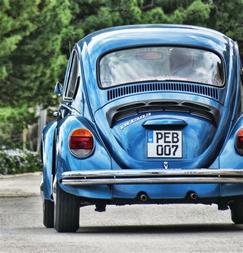 Blue Volkswagen Beetle · Free Stock Photo