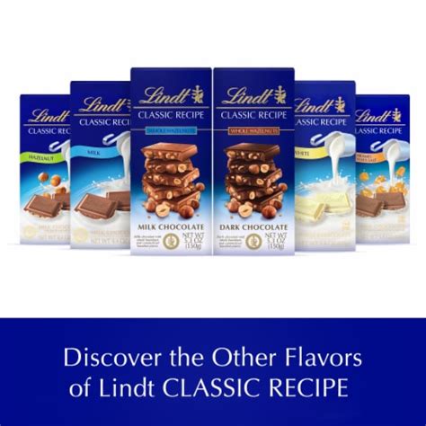 Lindt CLASSIC RECIPE Whole Hazelnut Milk Chocolate Candy Bar, 1 bar / 5.3 oz - Kroger