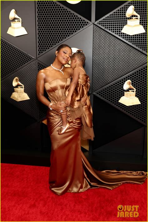 Victoria Monet & Boyfriend John Gaines Bring Daughter Hazel to Grammys 2024, Red Carpet Photos ...