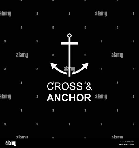 Cross Anchor Christian Catholic Church logo design Stock Vector Image ...