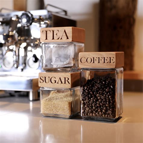 Oak Jars Tea, Coffee And Sugar Set in 2021 | Tea and coffee jars, Coffee jars, Tea coffee sugar jars