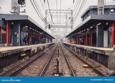 Small Railway Station with Modern Platforms in Japan Editorial Image ...