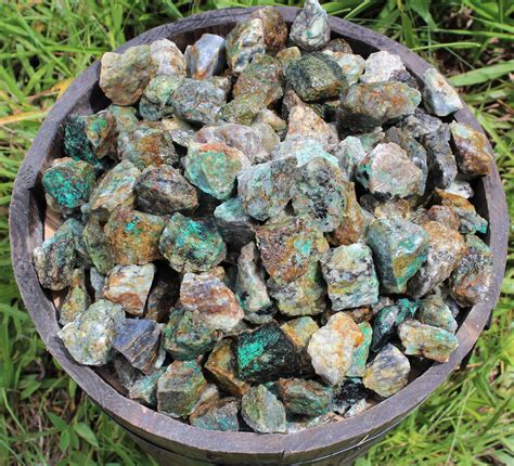 Chrysocolla Raw Natural Stones:Choose Ounces or lb Bulk Wholesale Lots ...