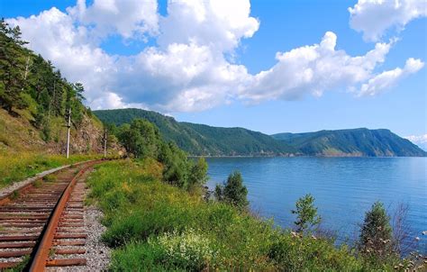 Wallpaper Baikal, trans siberian railway, scenery railroad, BAM images for desktop, section ...