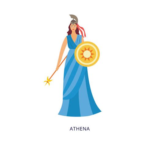 40+ Athena Goddess Of War And Wisdom Stock Illustrations, Royalty-Free ...