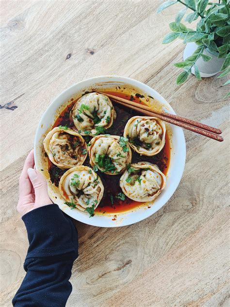 Dumplings in chili oil : r/TodayIAte