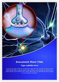 Neuron Synapse Editable Word Template and Design