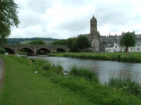 Peebles sits on the River Tweed - A Picture from Melrose to Peebles ...