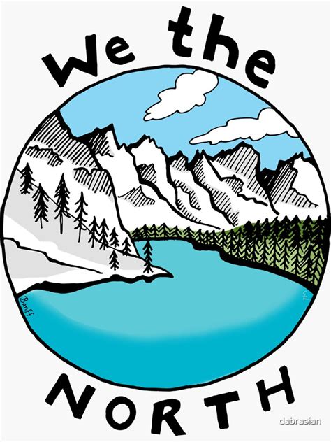 "We The North 01" Sticker for Sale by dabrasian | Redbubble