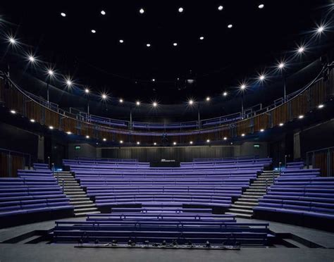 Weston Theatre at The Unicorn. Seating curves around the amphitheatre ...