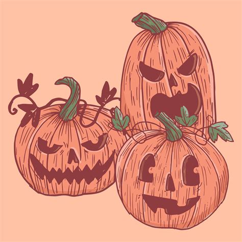 Vintage Halloween Pumpkin Art - 15 Free PDF Printables | Printablee