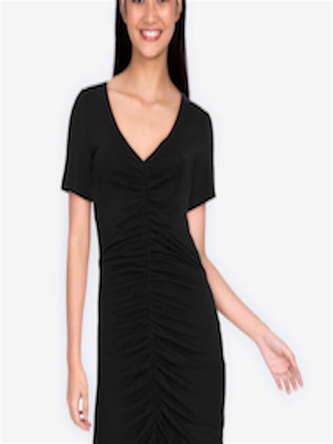 Buy ZALORA BASICS Black Sheath Dress - Dresses for Women 16385946 | Myntra