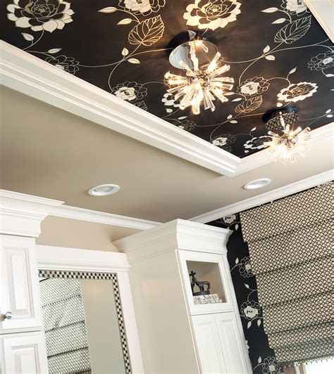 Wallpaper Adds Ceiling Drama - Midwest Home