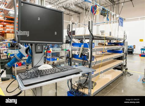 Desktop computer in manufacturing industry Stock Photo - Alamy