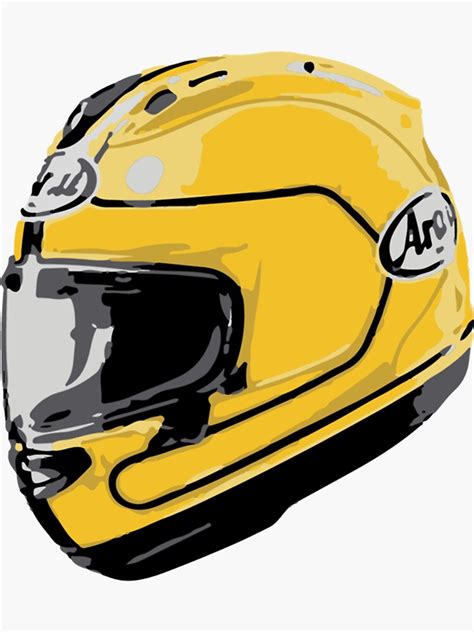 "Joey Dunlop helmet " Sticker for Sale by Inkspoon | Redbubble