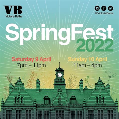 SpringFest 2022 – at Victoria Baths | Victoria Baths, Manchester, EN | April 10, 2022