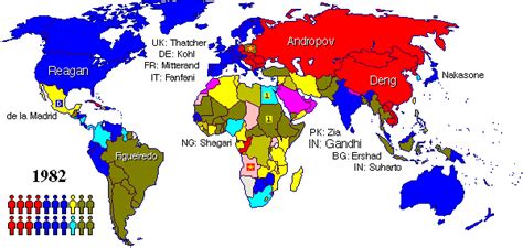 Map - Political Systems of the World in the 1980s