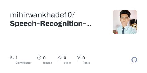 GitHub - mihirwankhade10/Speech-Recognition-Algorithm