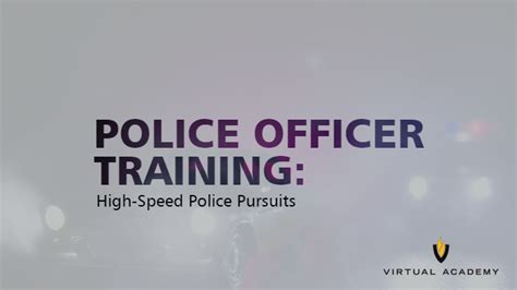 Police Officer Training: High-Speed Police Pursuits