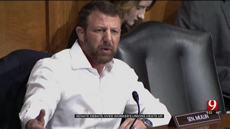 US Sen. Markwayne Mullin Gets In Heated Debate Over Unions During Committee Hearing