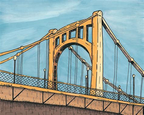 K. Sekelsky Illustration » Roberto Clemente Bridge