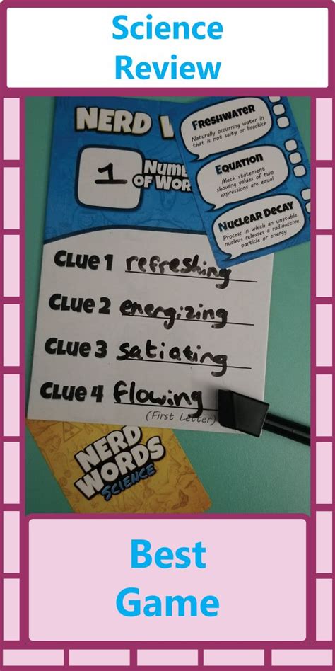 Science Vocabulary Activities - Word Game - Science Review Games ...