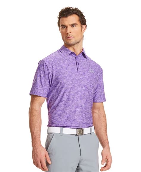 Under Armour Mens UA Elevated Heather Golf Polo Shirts