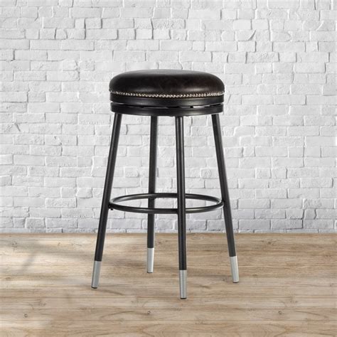 Hillsdale Furniture Decorative Backless Metal Bar Stool with Capped ...