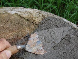 Good fix for cracked birdbath. Easy way to fix with Quikete, a concrete ...