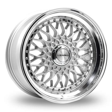 Lenso BSX Silver Polished 17" Alloy Wheels - Wheelbase