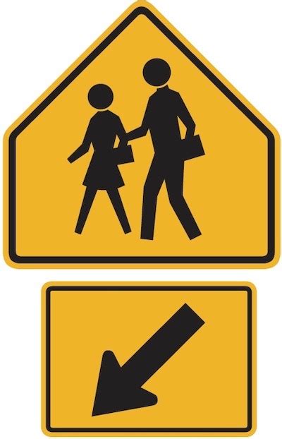 School Crossing Sign (Meaning, Color, Shape, What to Do)