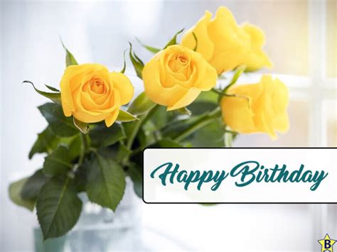 20+ Happy Birthday Yellow Roses Images And Pics