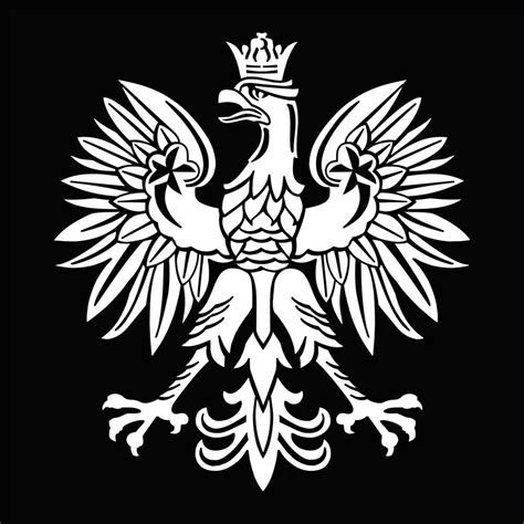 White Polish Eagle Symbol Orzeł Godło Polski Car Laptop Vinyl Decal Sticker