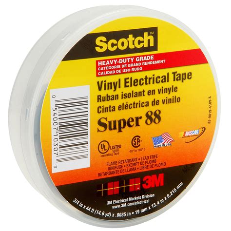 3M™ Scotch® Professional Grade Vinyl Electrical Tape Super 88 - Mass ...