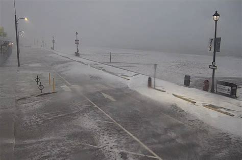 It looked like winter in Ontario's Wasaga Beach after huge storm