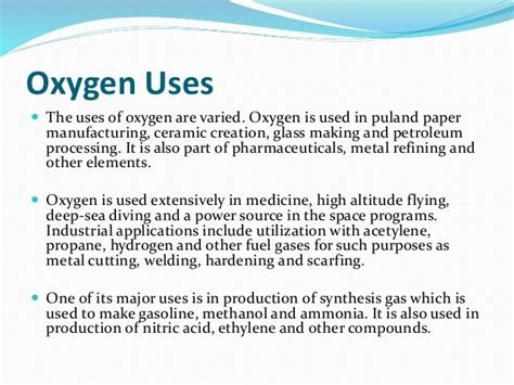 Oxygen history, evolution, production, industrial uses steel producti…