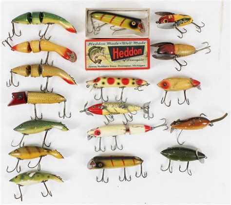 Sold Price: Vintage Heddon Fishing Lures - May 5, 0121 9:30 AM EDT