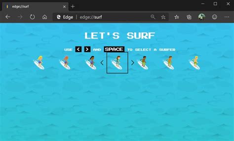 How To Play Microsoft Edge’s Secret Surfing Game