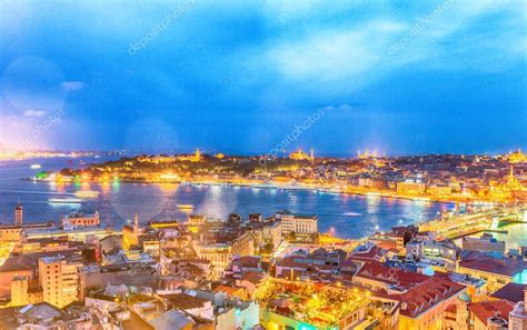 Istanbul night skyline Stock Photo by ©jovannig 119165728