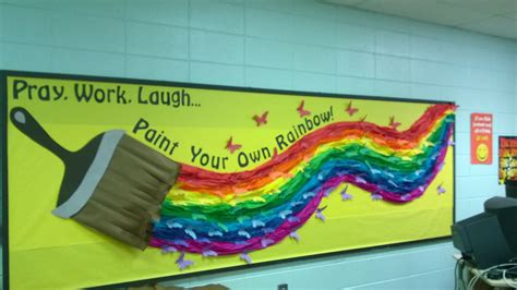 Nailed the Back to School bulletin board @marie8618 Art Bulletin Boards, Preschool Bulletin ...